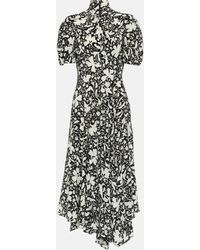 Stella McCartney - Floral Silk Midi Dress - Lyst