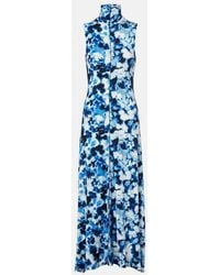 Proenza Schouler - Valentina Printed Jersey Maxi Dress - Lyst