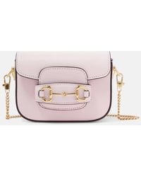 Gucci - Schultertasche Horsebit 1955 Mini Aus Leder - Lyst