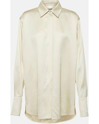 Jil Sander - Oversized Satin Shirt - Lyst