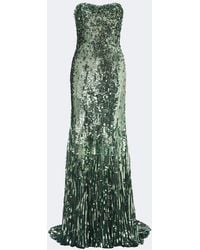 Jenny Packham - Kimi Sequined Strapless Gown - Lyst