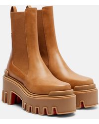 Christian Louboutin - Marchacroche Leather Chelsea Boots - Lyst