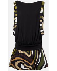 PUCCI - Marmo Gathered Jersey Minidress - Lyst