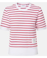 Thom Browne - Striped Cotton Top - Lyst