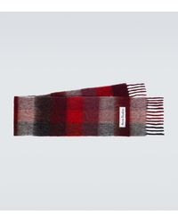 Acne Studios - Checked Wool And Mohair Scarf - Lyst