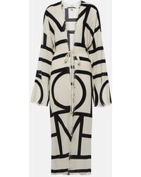 TOTEME - Monogram Cotton Wrap Dress - Lyst