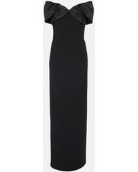 Rebecca Vallance - Athena Caped Crepe Gown - Lyst