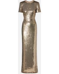 Roland Mouret - Crystal-Embellished Sequined Gown - Lyst