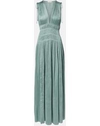 Ulla Johnson - Tasneem Satin Plisse Gown - Lyst