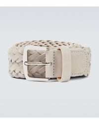 Loro Piana - Woven Suede Belt - Lyst