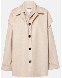 Bottega Veneta - Wool And Cashmere Car Coat - Lyst