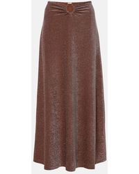 Johanna Ortiz - Ring-Detail Embellished Maxi Skirt - Lyst