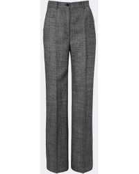 Dolce & Gabbana - Virgin Wool Straight Pants - Lyst