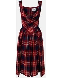 Vivienne Westwood - Sunday Tartan Draped Bustier Dress - Lyst