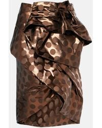 Dries Van Noten - Lame Midi Skirt - Lyst