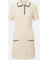 FRAME - Bauble Pointelle Cotton Polo Dress - Lyst