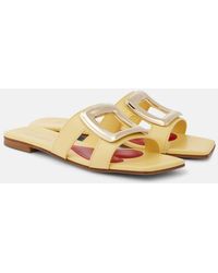 Roger Vivier - Viv' By The Sea Leather Mules - Lyst