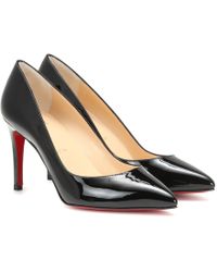 Christian Louboutin Pigalle 85 Patent-leather Pumps - Black