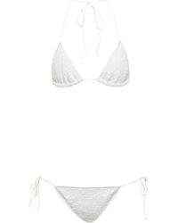 Femme Vêtements Articles de plage et maillots de bain Bikinis et maillots de bain Bikini with sequins Oséree en coloris Blanc 
