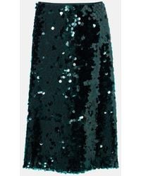 Vince - Midirock Lucite Mit Pailletten - Lyst