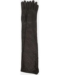 Bottega Veneta - Intrecciato Leather Gloves - Lyst