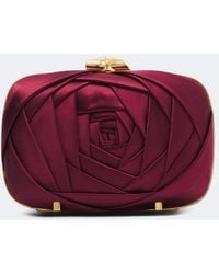 Roger Vivier - Rose Vivier Satin Clutch - Lyst