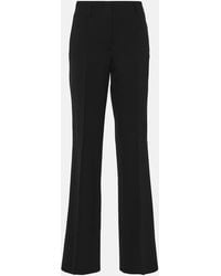 Dries Van Noten - High-Rise Wool-Blend Straight Pants - Lyst