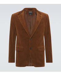 ZEGNA - Cotton And Cashmere Corduroy Blazer - Lyst