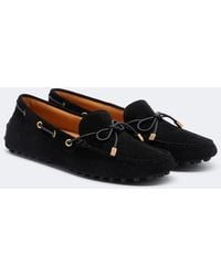 Tod's - Suede Boat Shoes - Lyst