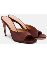 The Attico - Betta 95 Satin Mules - Lyst