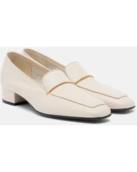 Herbert Levine - Fair And Square Leather Loafer Pumps - Lyst