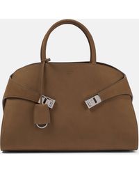 Ferragamo - Hug Medium Leather Tote Bag - Lyst