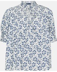 Polo Ralph Lauren - Top en coton a fleurs - Lyst
