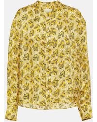 Isabel Marant - Leidy Printed Satin Blouse - Lyst