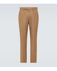 Gucci - Gg Jacquard Straight Pants - Lyst