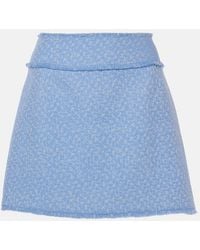 Dolce & Gabbana - Tweed Mini Skirt - Lyst