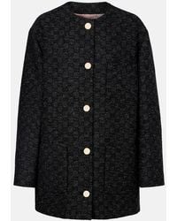 Gucci - Gg Wool-Blend Tweed Coat - Lyst