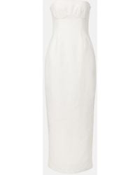 SIR. - Evalita Linen Bustier Maxi Dress - Lyst