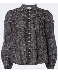 Isabel Marant - Christa Polka-Dot Cotton Blouse - Lyst