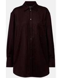 Victoria Beckham - Virgin Wool Shirt - Lyst