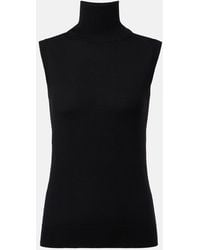 Sportmax - Vertigo Knitted Virgin Wool Top - Lyst