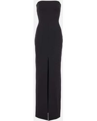 Solace London - Bysha Strapless Crepe Maxi Dress - Lyst