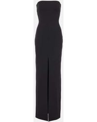 Solace London - Bysha Strapless Crepe Maxi Dress - Lyst