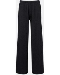 Lisa Yang - Jersey Pantalones Rectos Aina De Algodon Y Cachemir - Lyst