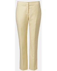 McQueen - Cropped Straight Pants - Lyst