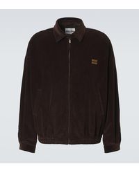 Miu Miu - Cotton Corduroy Blouson Jacket - Lyst