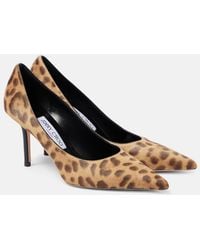 Jimmy Choo - Leo 85 Leopard-Print Calf Hair Pumps - Lyst