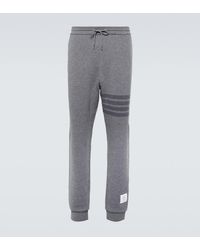 Thom Browne - 4-Bar Wool-Blend Sweatpants - Lyst