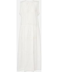 Ulla Johnson - Thalia Crochet-Trimmed Cotton Beach Dress - Lyst