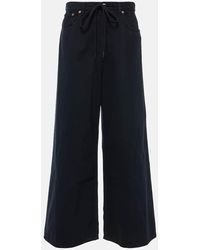 MM6 by Maison Martin Margiela - High-Rise Wide-Leg Jeans - Lyst